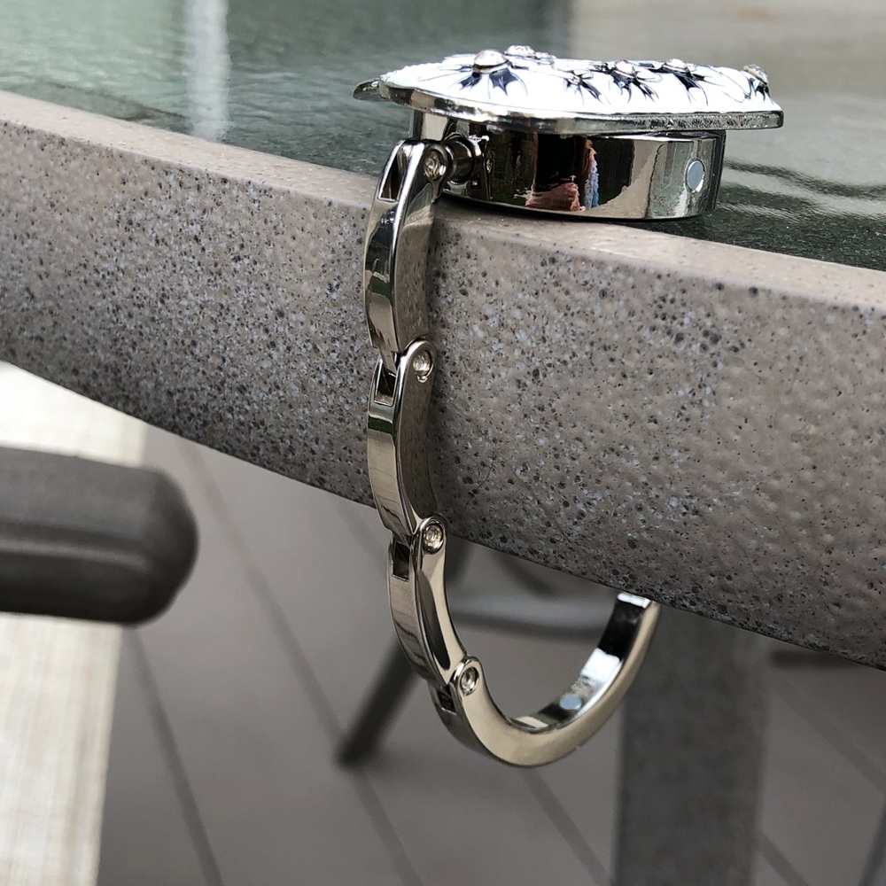 Handbag hook hanger space saver bars restaurants - Picture 2 of 9